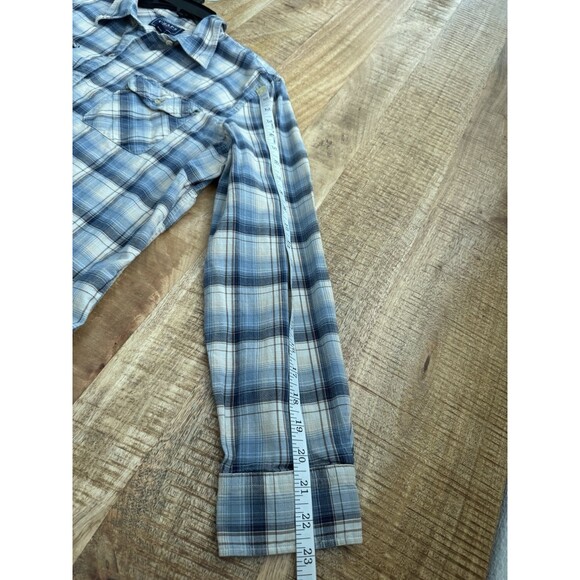 Chaps Women’s Plaid Blue Long Sleeve Button Down Shirt Chest Pockets XL - Picture 10 of 10